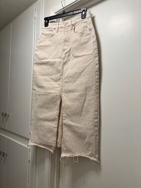 Marine Layer cream colored denim skirt - size 4